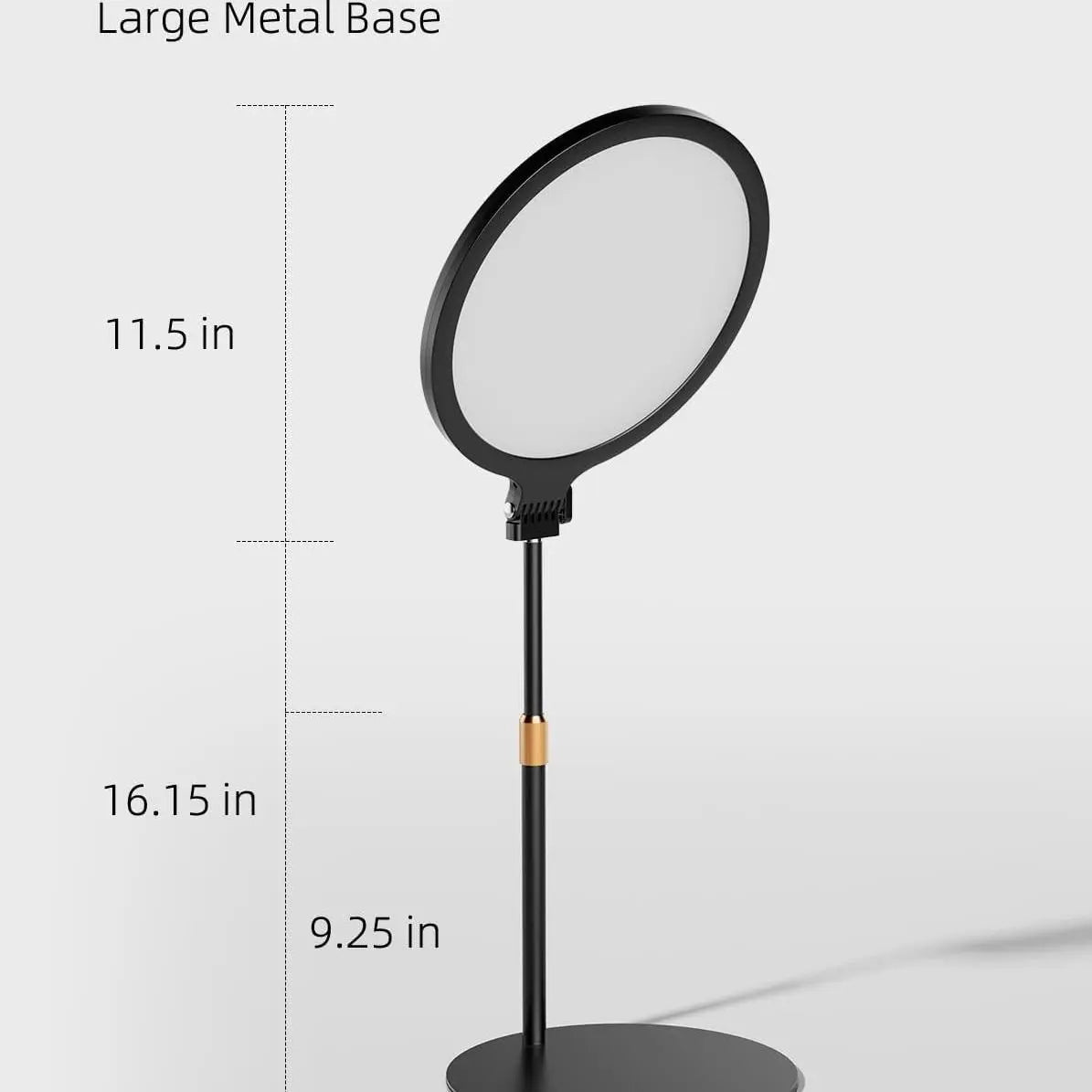 【Dealsforyoudays 】Weilisi 10.5" Ring Light with Stand, Full-Screen Selfie Ring Light for Desk with Phone Holder, Adjustable Laptop Light for Video Recording, Zoom Lighting for Computer, Meeting, Live Streaming, Podcast